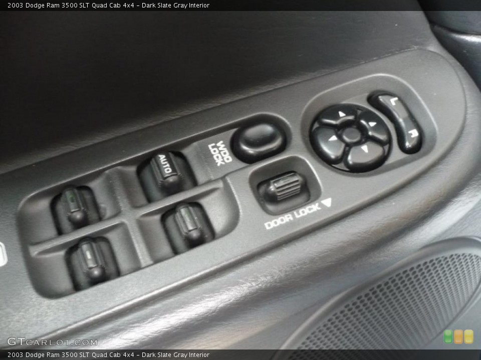 Dark Slate Gray Interior Controls for the 2003 Dodge Ram 3500 SLT Quad Cab 4x4 #40501646