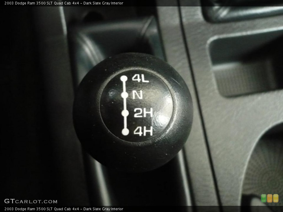 Dark Slate Gray Interior Controls for the 2003 Dodge Ram 3500 SLT Quad Cab 4x4 #40501970