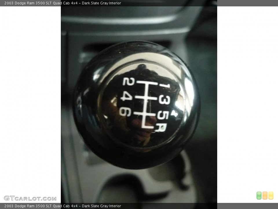 Dark Slate Gray Interior Controls for the 2003 Dodge Ram 3500 SLT Quad Cab 4x4 #40501982