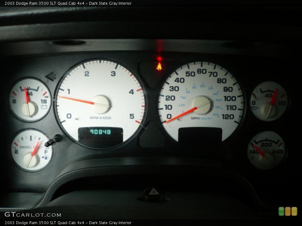 Dark Slate Gray Interior Gauges for the 2003 Dodge Ram 3500 SLT Quad Cab 4x4 #40502010