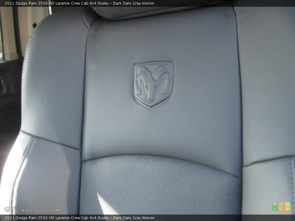 Dark Slate Gray Interior Photo for the 2011 Dodge Ram 3500 HD Laramie Crew Cab 4x4 Dually #40502018