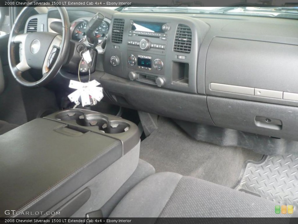 Ebony Interior Dashboard for the 2008 Chevrolet Silverado 1500 LT Extended Cab 4x4 #40502258