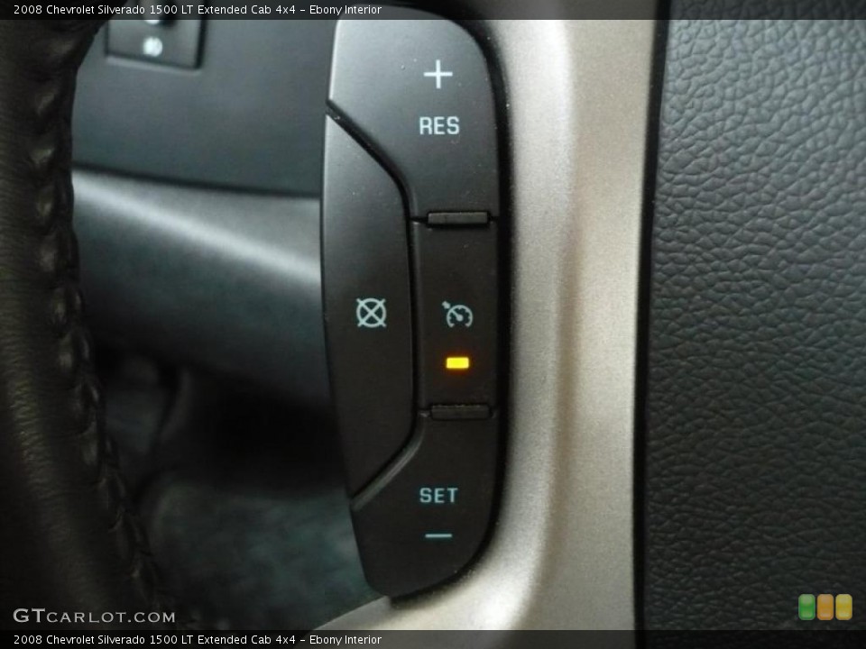 Ebony Interior Controls for the 2008 Chevrolet Silverado 1500 LT Extended Cab 4x4 #40502362