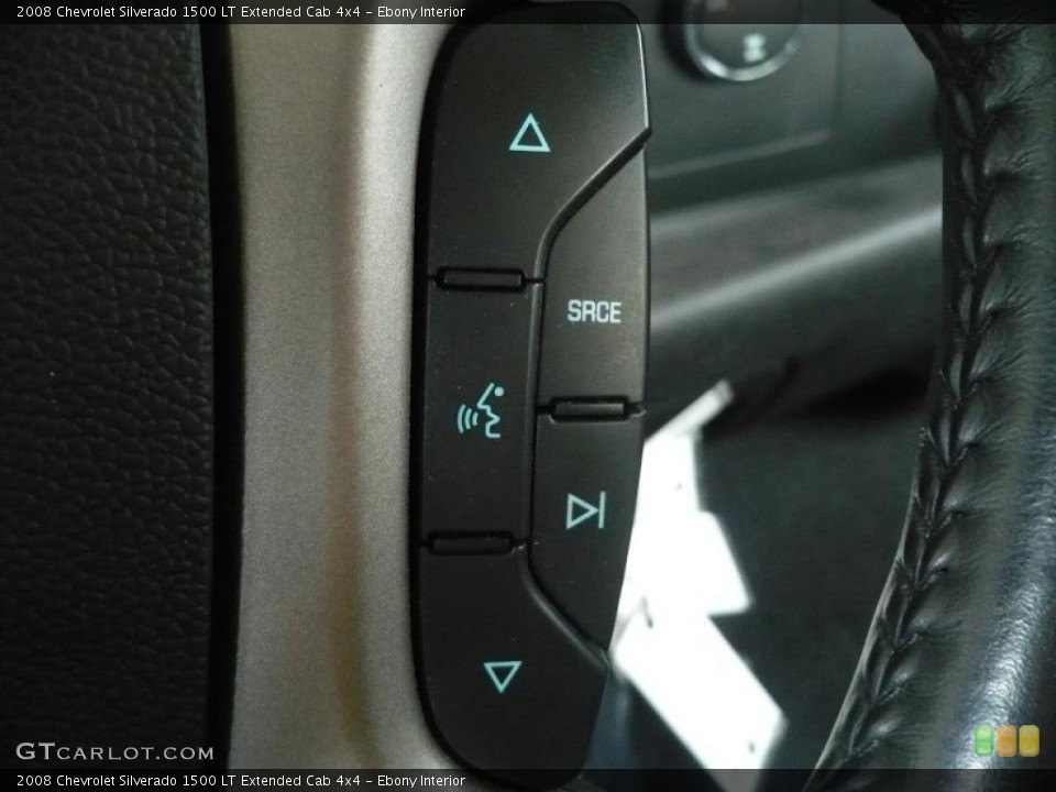 Ebony Interior Controls for the 2008 Chevrolet Silverado 1500 LT Extended Cab 4x4 #40502378