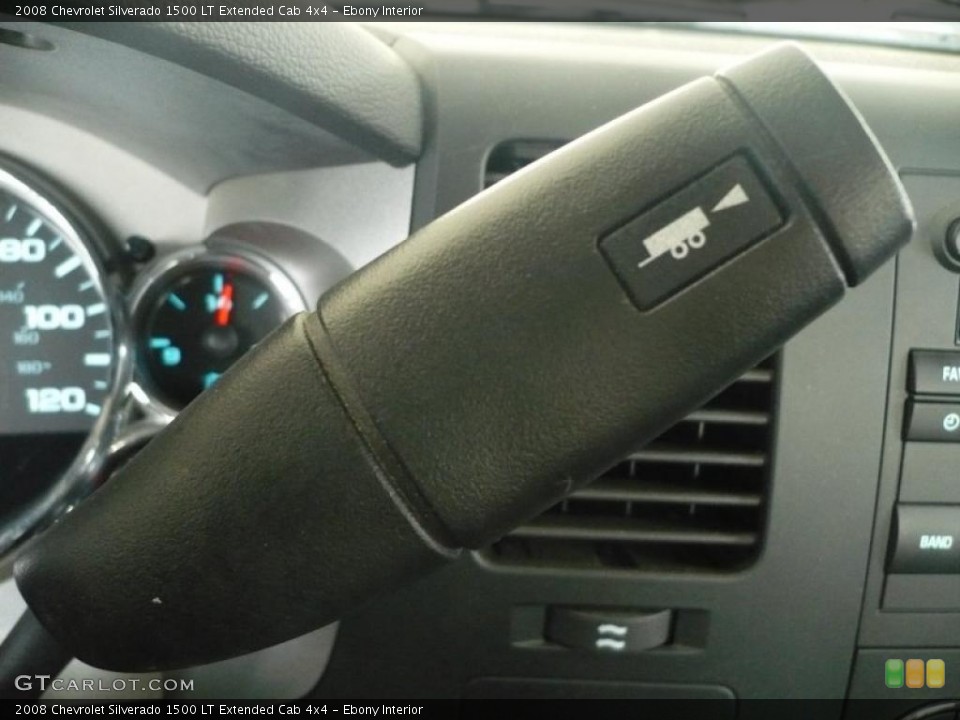 Ebony Interior Controls for the 2008 Chevrolet Silverado 1500 LT Extended Cab 4x4 #40502394