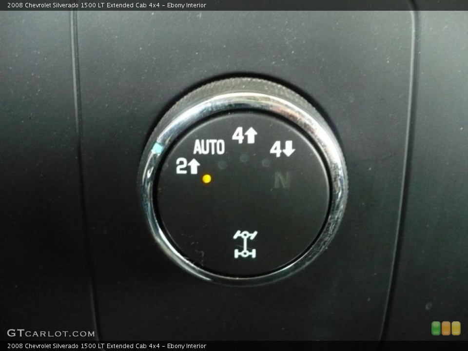 Ebony Interior Controls for the 2008 Chevrolet Silverado 1500 LT Extended Cab 4x4 #40502406