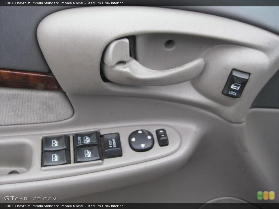 Medium Gray Interior Controls for the 2004 Chevrolet Impala  #40502726