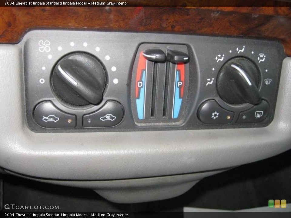 Medium Gray Interior Controls for the 2004 Chevrolet Impala  #40502814