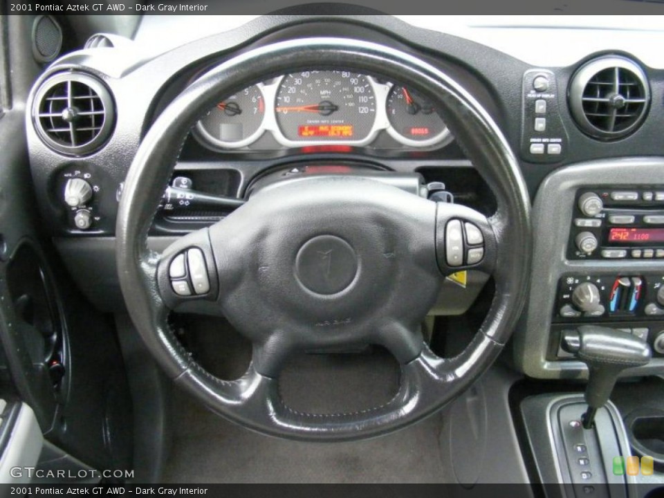 Dark Gray Interior Steering Wheel for the 2001 Pontiac Aztek GT AWD #40503578