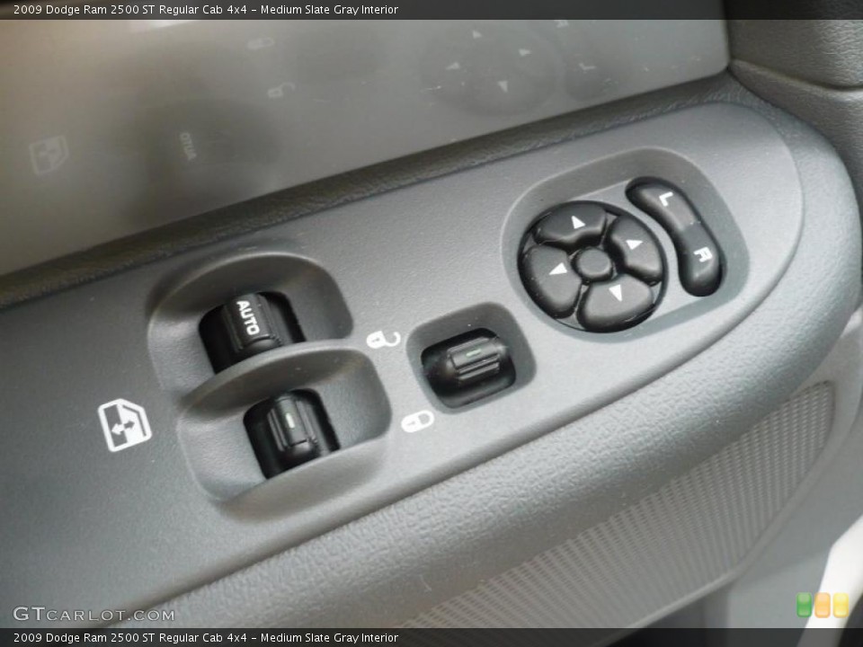 Medium Slate Gray Interior Controls for the 2009 Dodge Ram 2500 ST Regular Cab 4x4 #40503962