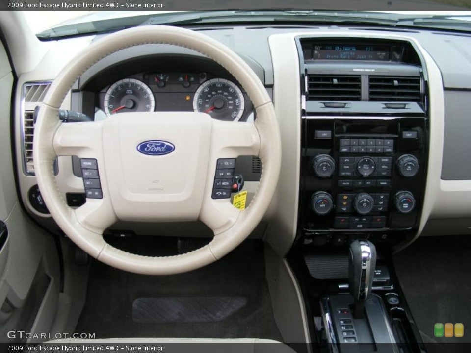 Stone Interior Dashboard for the 2009 Ford Escape Hybrid Limited 4WD #40504050