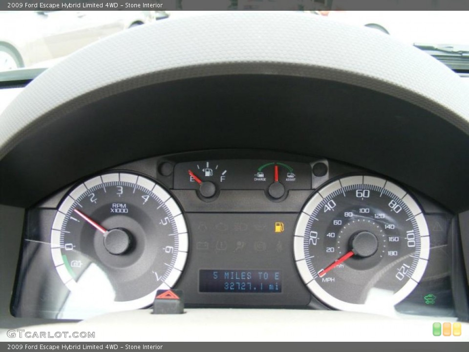 Stone Interior Gauges for the 2009 Ford Escape Hybrid Limited 4WD #40504082