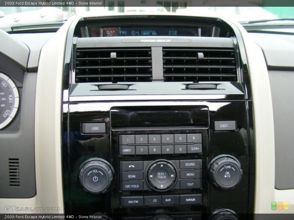 Stone Interior Controls for the 2009 Ford Escape Hybrid Limited 4WD #40504138