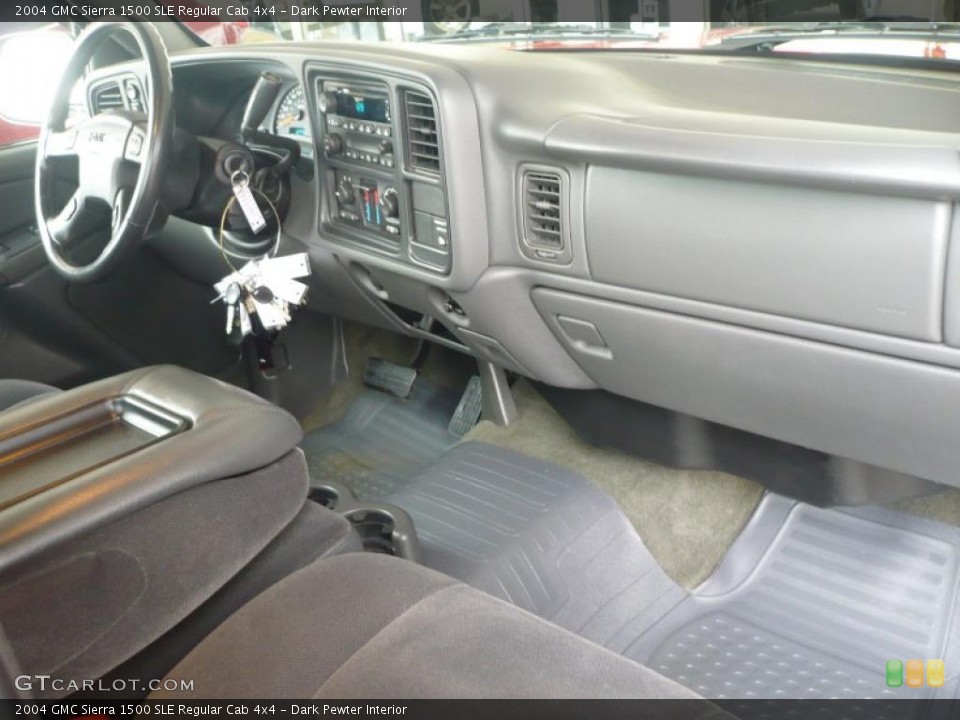 Dark Pewter Interior Dashboard for the 2004 GMC Sierra 1500 SLE Regular Cab 4x4 #40505030