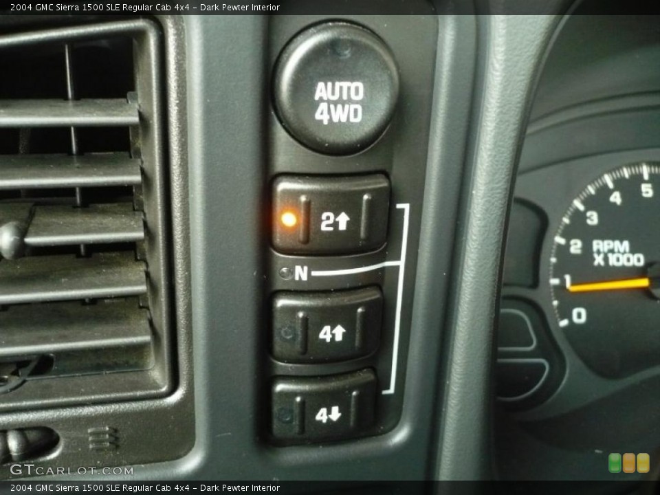 Dark Pewter Interior Controls for the 2004 GMC Sierra 1500 SLE Regular Cab 4x4 #40505106