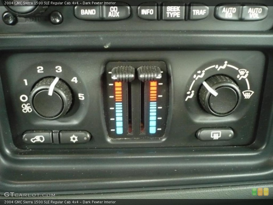 Dark Pewter Interior Controls for the 2004 GMC Sierra 1500 SLE Regular Cab 4x4 #40505230