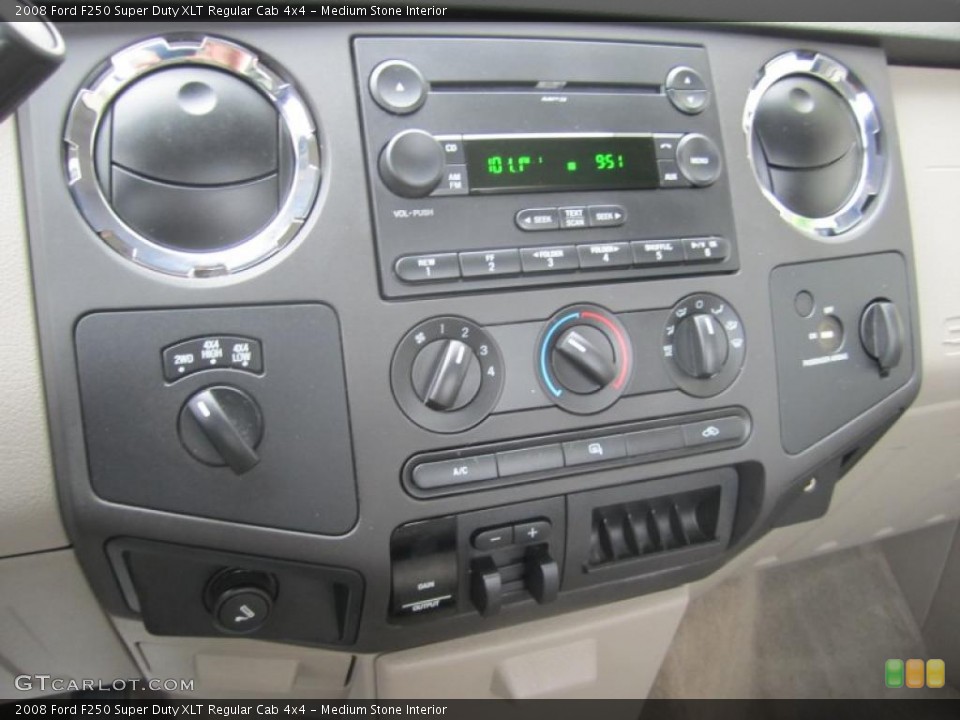 Medium Stone Interior Controls for the 2008 Ford F250 Super Duty XLT Regular Cab 4x4 #40506058