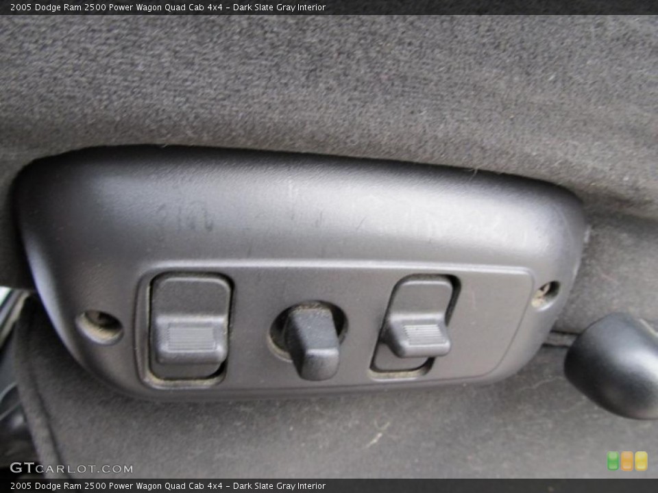 Dark Slate Gray Interior Controls for the 2005 Dodge Ram 2500 Power Wagon Quad Cab 4x4 #40506208