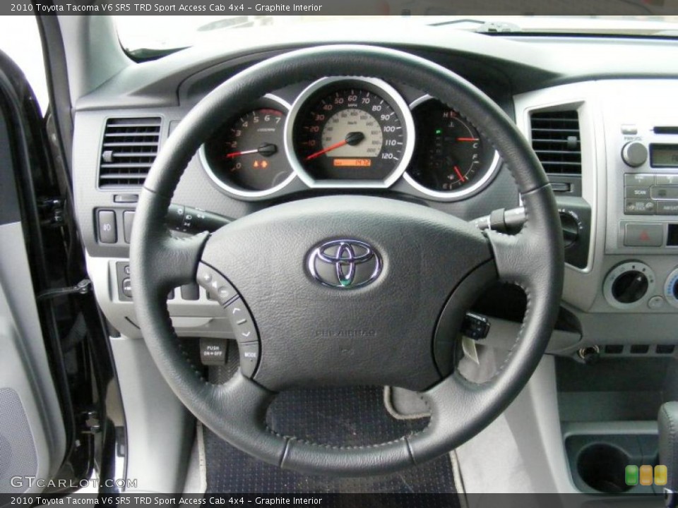 Graphite Interior Steering Wheel for the 2010 Toyota Tacoma V6 SR5 TRD Sport Access Cab 4x4 #40507042