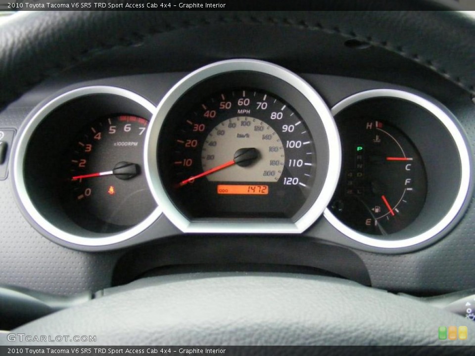 Graphite Interior Gauges for the 2010 Toyota Tacoma V6 SR5 TRD Sport Access Cab 4x4 #40507058