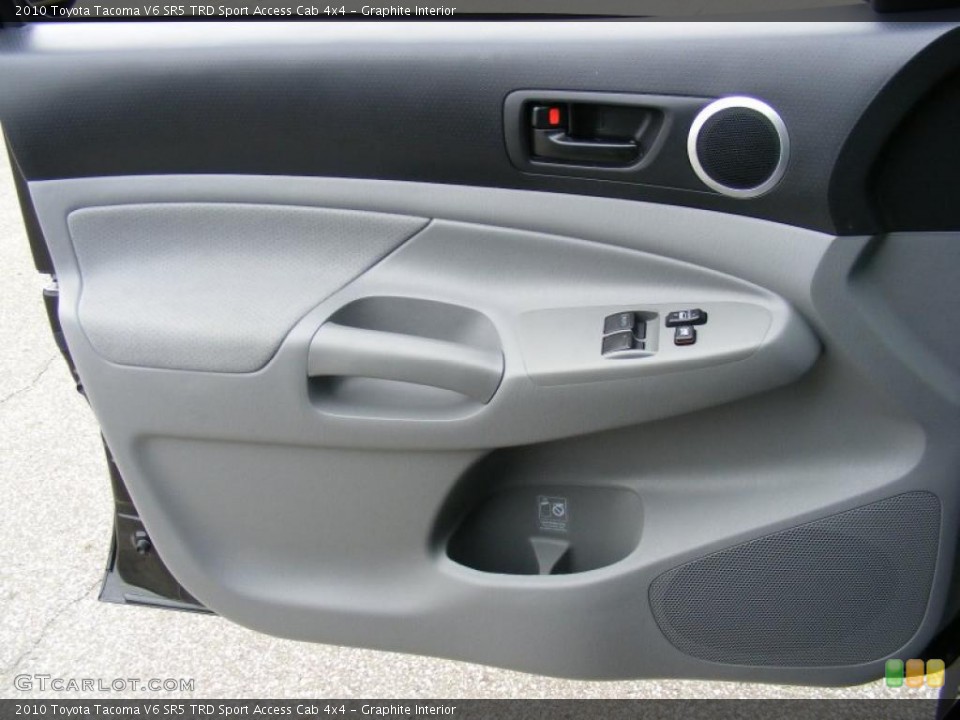 Graphite Interior Door Panel for the 2010 Toyota Tacoma V6 SR5 TRD Sport Access Cab 4x4 #40507218