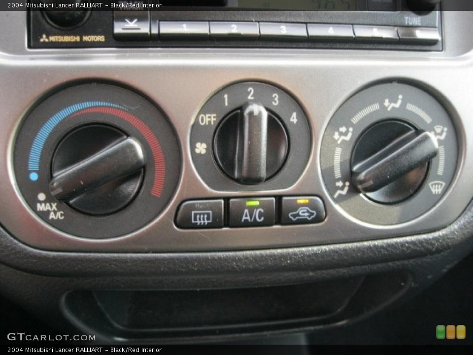 Black/Red Interior Controls for the 2004 Mitsubishi Lancer RALLIART #40507686