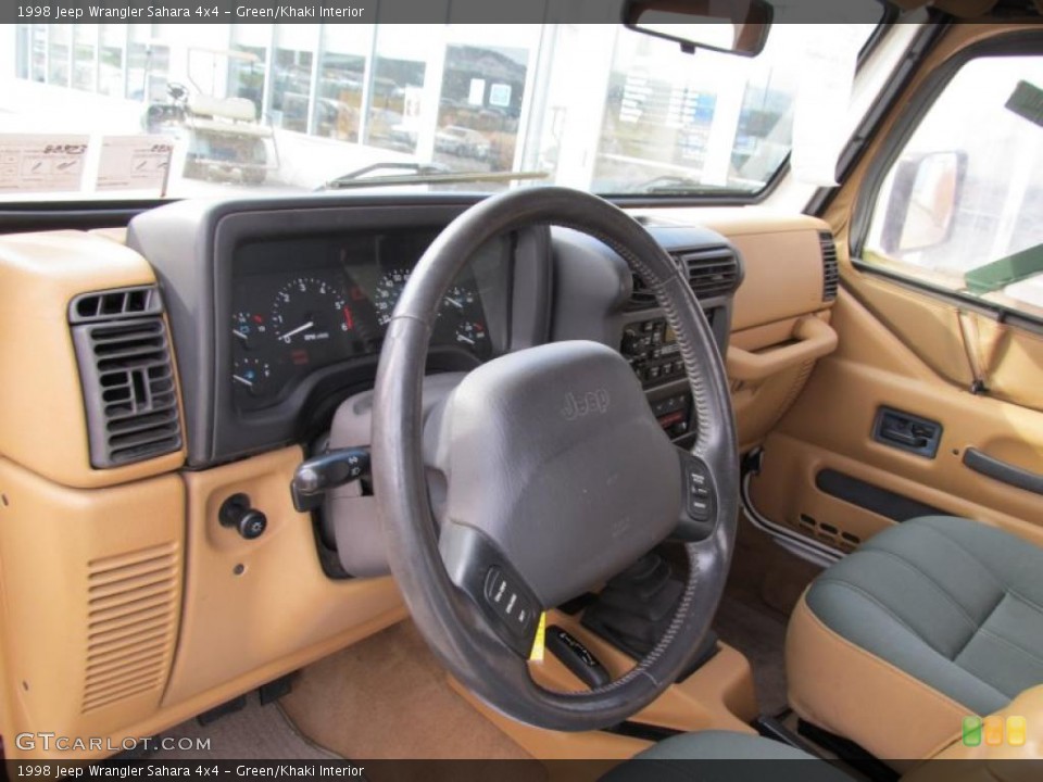 Green/Khaki Interior Photo for the 1998 Jeep Wrangler Sahara 4x4 #40507730