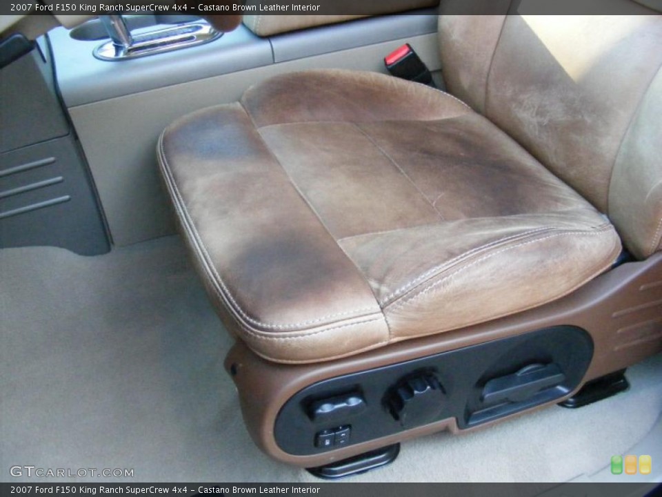 Castano Brown Leather Interior Photo for the 2007 Ford F150 King Ranch SuperCrew 4x4 #40508354