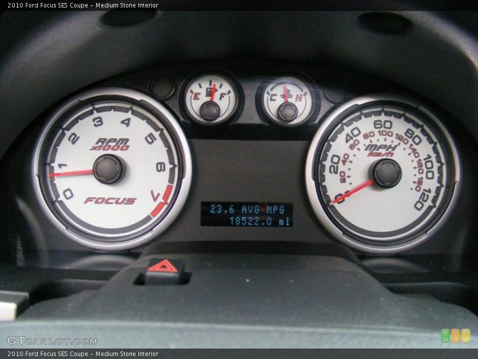 Medium Stone Interior Gauges for the 2010 Ford Focus SES Coupe #40509886