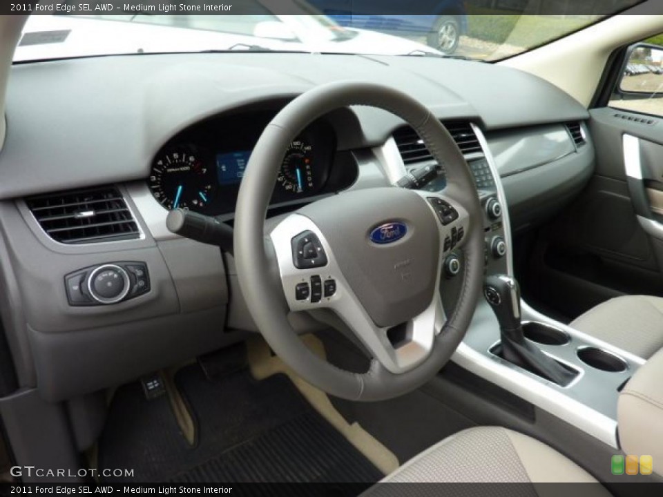 Medium Light Stone Interior Dashboard for the 2011 Ford Edge SEL AWD #40511054