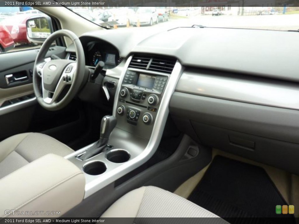 Medium Light Stone Interior Dashboard for the 2011 Ford Edge SEL AWD #40511154
