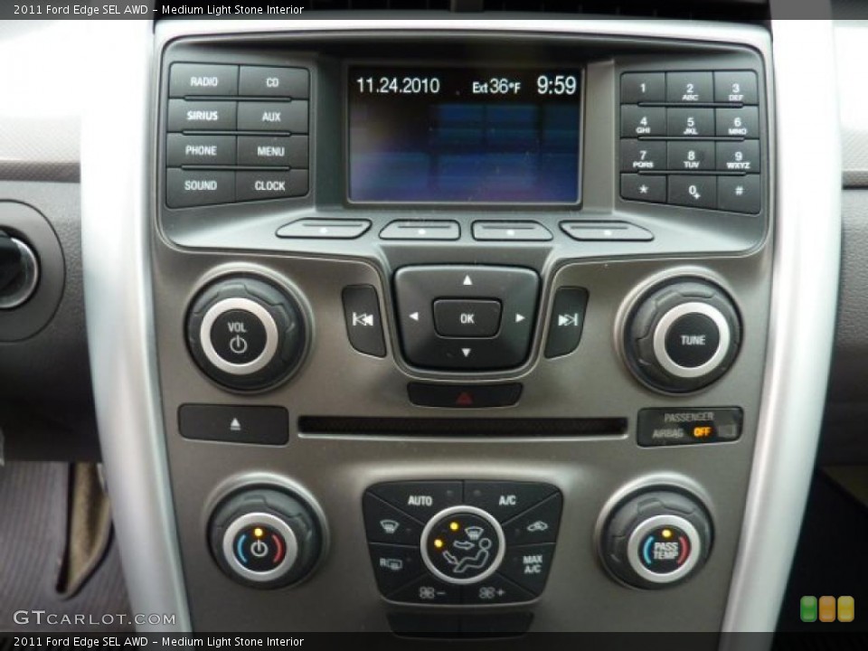 Medium Light Stone Interior Controls for the 2011 Ford Edge SEL AWD #40511178