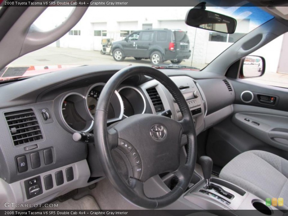 Graphite Gray Interior Photo for the 2008 Toyota Tacoma V6 SR5 Double Cab 4x4 #40511490