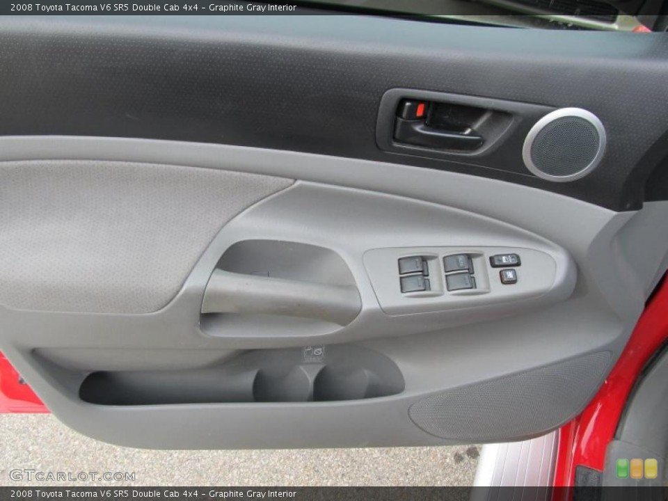Graphite Gray Interior Door Panel for the 2008 Toyota Tacoma V6 SR5 Double Cab 4x4 #40511502