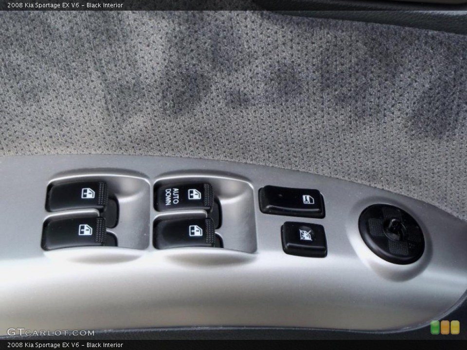 Black Interior Controls for the 2008 Kia Sportage EX V6 #40511510