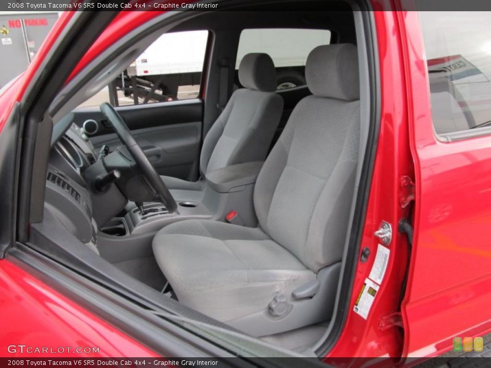 Graphite Gray Interior Photo for the 2008 Toyota Tacoma V6 SR5 Double Cab 4x4 #40511514
