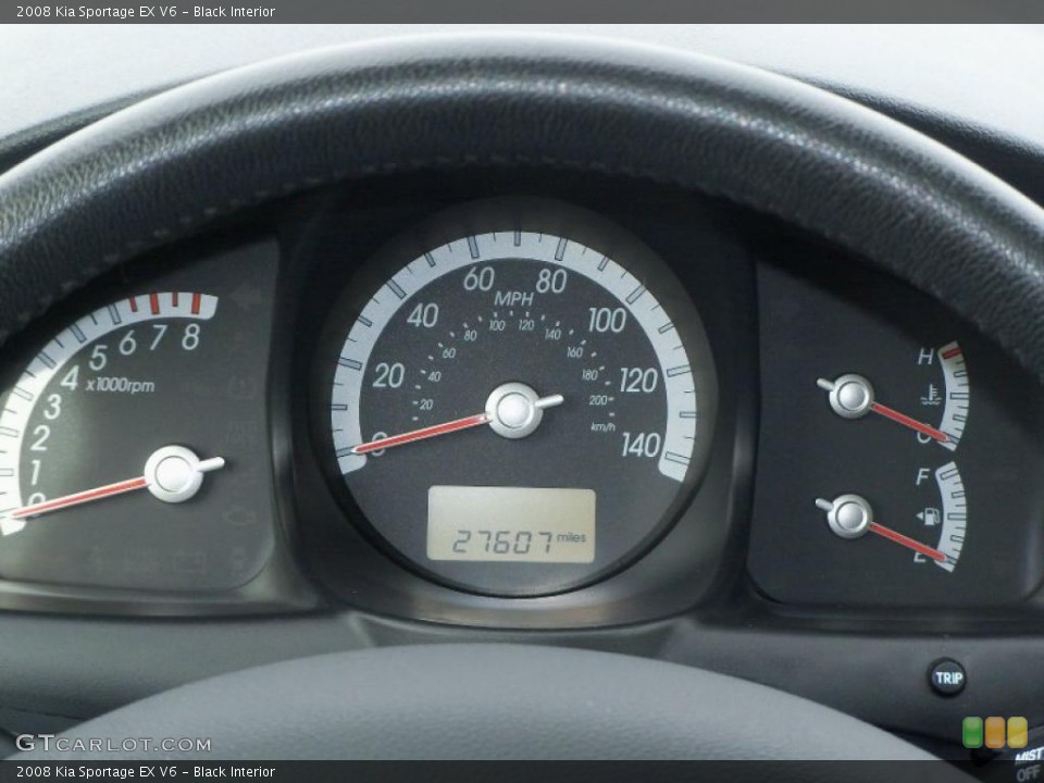 Black Interior Gauges for the 2008 Kia Sportage EX V6 #40511686