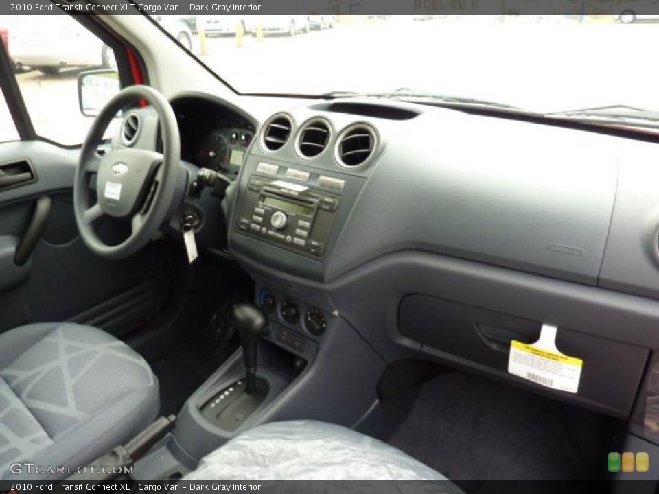 Dark Gray Interior Dashboard for the 2010 Ford Transit Connect XLT Cargo Van #40511742