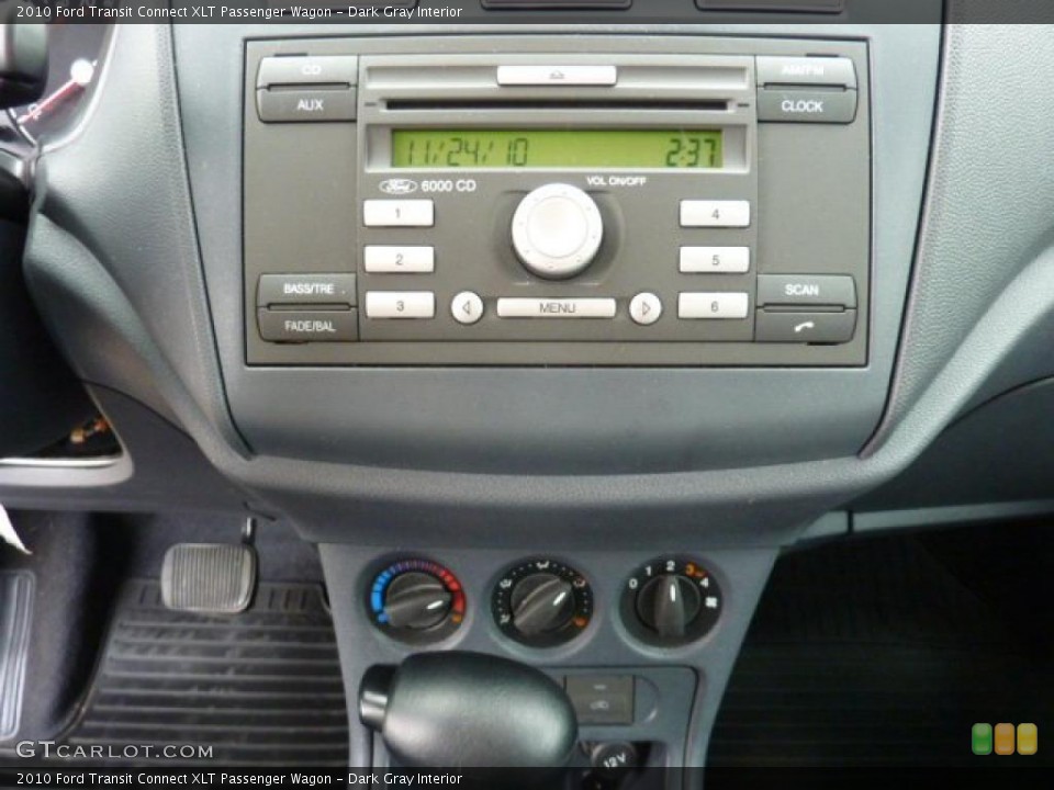 Dark Gray Interior Controls for the 2010 Ford Transit Connect XLT Passenger Wagon #40512038
