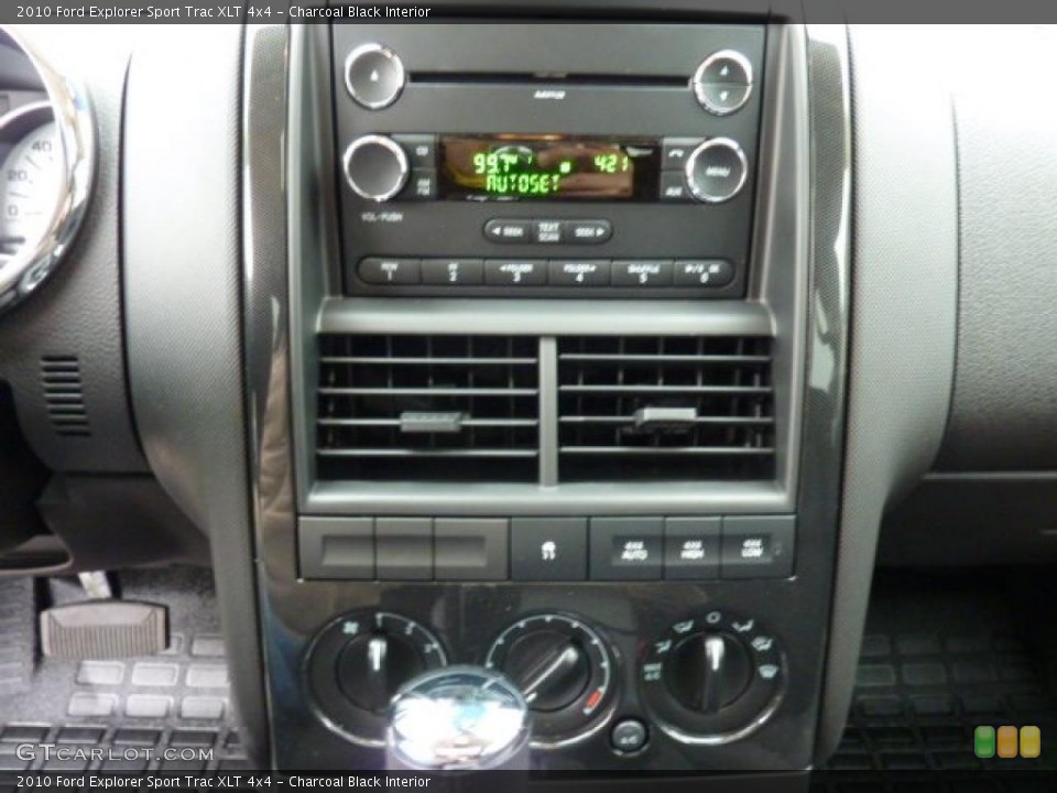Charcoal Black Interior Controls for the 2010 Ford Explorer Sport Trac XLT 4x4 #40512574