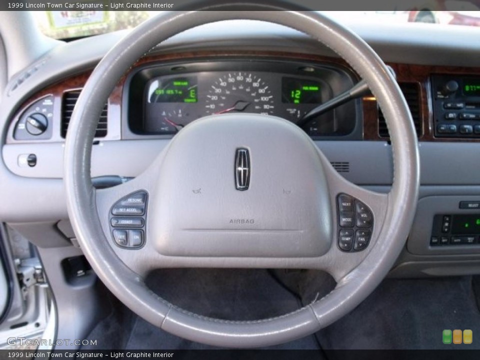 Light Graphite Interior Steering Wheel for the 1999 Lincoln Town Car Signature #40512666
