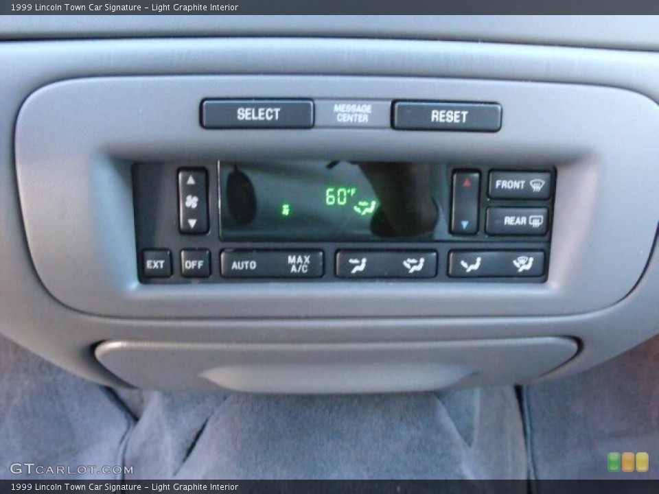 Light Graphite Interior Controls for the 1999 Lincoln Town Car Signature #40512774