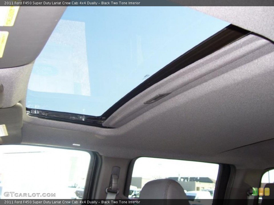 Black Two Tone Interior Sunroof for the 2011 Ford F450 Super Duty Lariat Crew Cab 4x4 Dually #40512954