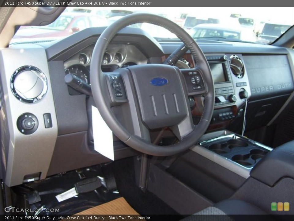 Black Two Tone Interior Dashboard for the 2011 Ford F450 Super Duty Lariat Crew Cab 4x4 Dually #40512982