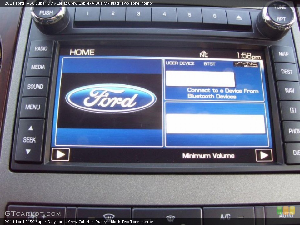 Black Two Tone Interior Navigation for the 2011 Ford F450 Super Duty Lariat Crew Cab 4x4 Dually #40513180