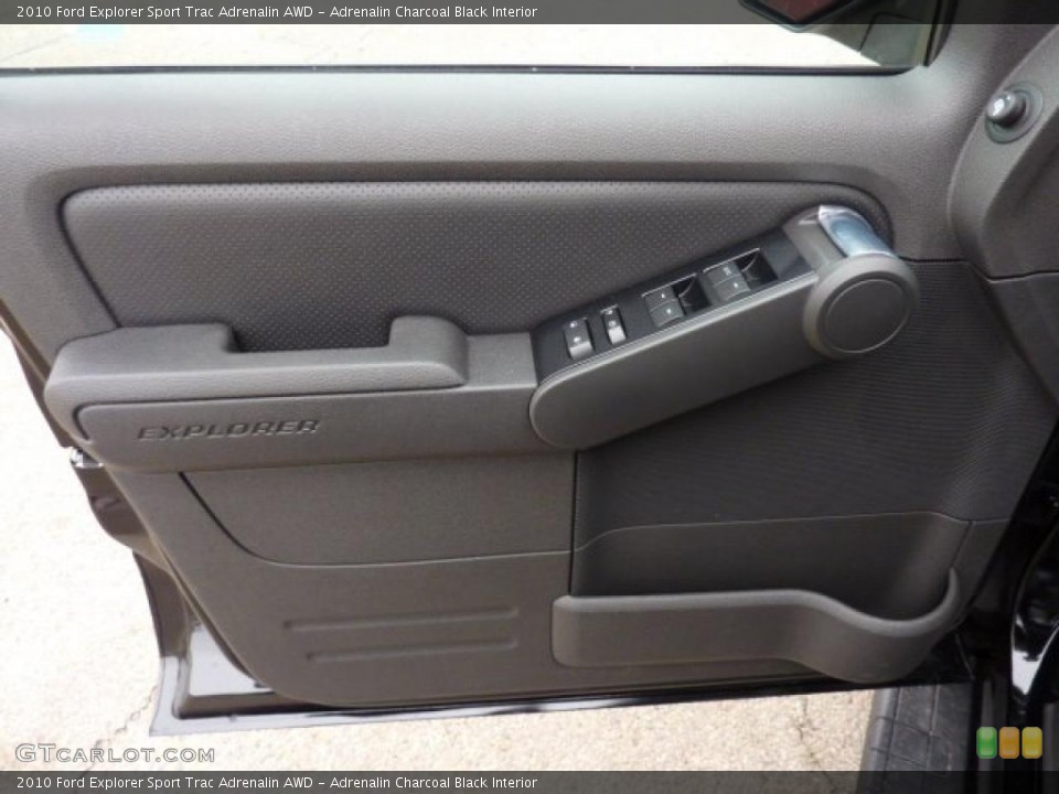 Adrenalin Charcoal Black Interior Door Panel for the 2010 Ford Explorer Sport Trac Adrenalin AWD #40514322