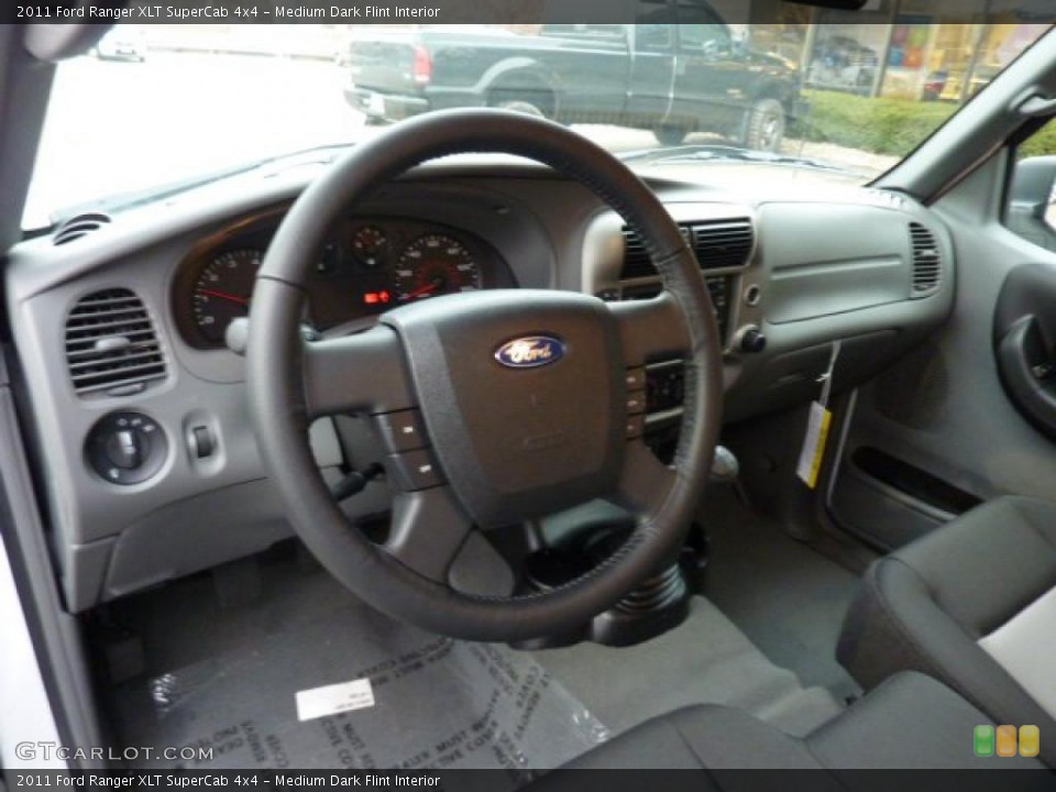 Medium Dark Flint Interior Prime Interior for the 2011 Ford Ranger XLT SuperCab 4x4 #40517238