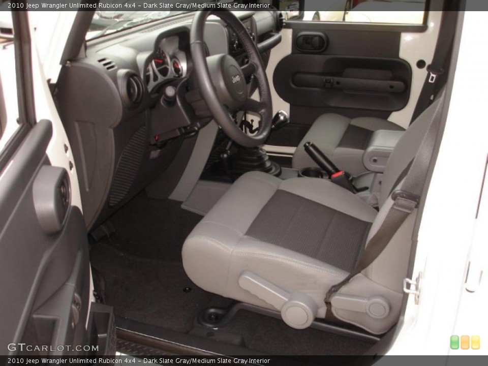 Dark Slate Gray/Medium Slate Gray Interior Photo for the 2010 Jeep Wrangler Unlimited Rubicon 4x4 #40521222