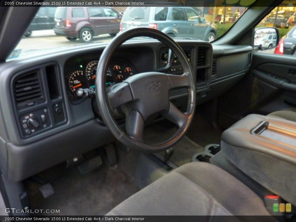 Dark Charcoal Interior Prime Interior for the 2005 Chevrolet Silverado 1500 LS Extended Cab 4x4 #40524380