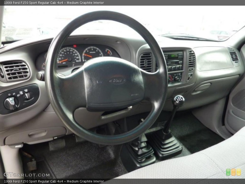 Medium Graphite Interior Prime Interior for the 1999 Ford F150 Sport Regular Cab 4x4 #40527144